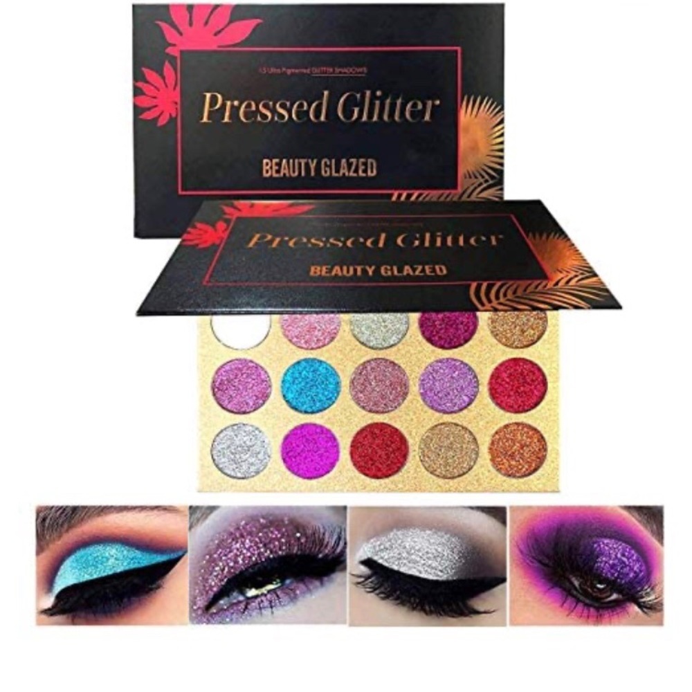 Beauty Glazed Pressed Glitter Eyeshadow Palette. New/Still sealed